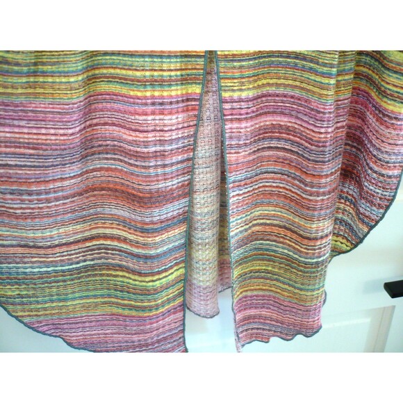 Earthbound Trading Company XL Cami Top Rainbow Striped Flowy Boho Hippie Fairy - Picture 4 of 16